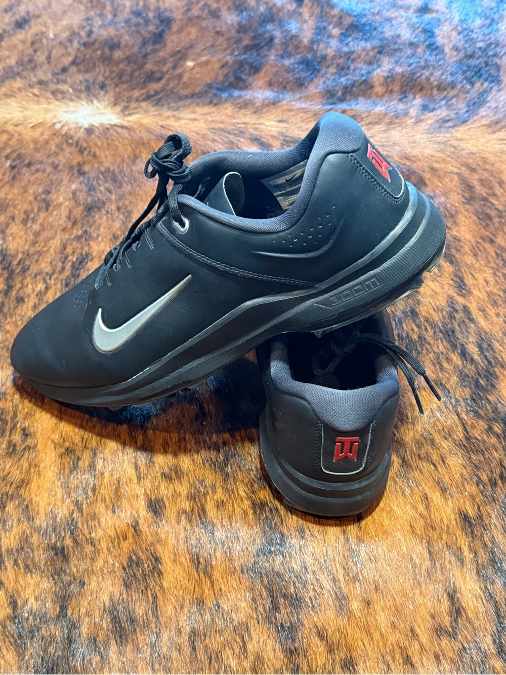 Nike Air Zoom Tiger Woods TW20 PGA Golf Cleats Black Men Size 12 CI4510-001 NDS
